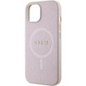 Guess Etui Guess GUHMP15MPSAHMCP do iPhone 15 Plus 6.7" hardcase Saffiano MagSafe różowy/pink