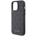 Guess Oryginalne Etui GUESS Hardcase GUHCP15LG4GFGR do iPhone 15 PRO (4G Metal Logo / szary)