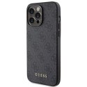 Guess Oryginalne Etui GUESS Hardcase GUHCP15LG4GFGR do iPhone 15 PRO (4G Metal Logo / szary)