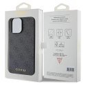 Guess Oryginalne Etui GUESS Hardcase GUHCP15LG4GFGR do iPhone 15 PRO (4G Metal Logo / szary)