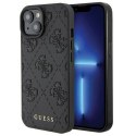 Guess Oryginalne Etui GUESS Hardcase GUHCP15SP4EPMK do iPhone 15 (Quilted 4G Classic / czarny)