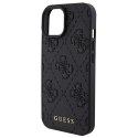 Guess Oryginalne Etui GUESS Hardcase GUHCP15SP4EPMK do iPhone 15 (Quilted 4G Classic / czarny)