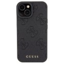 Guess Oryginalne Etui GUESS Hardcase GUHCP15SP4EPMK do iPhone 15 (Quilted 4G Classic / czarny)