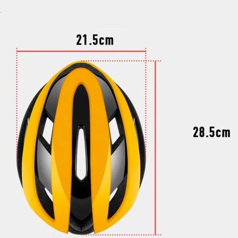 RockBros Kask rowerowy Rockbros 10110004005 rozmiar L - żółto-czarny RockBros Kask rowerowy Rockbros 10110004005 rozmiar L - żółto-czarny