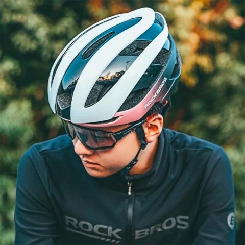 RockBros Kask rowerowy Rockbros 10110004008 rozmiar M - niebiesko-różowy RockBros Kask rowerowy Rockbros 10110004008 rozmiar M - niebiesko-różowy
