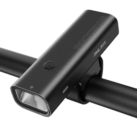 RockBros Lampka rowerowa przednia Rockbros 24710012001 800 lm + kabel USB-C - USB-A - czarna RockBros Lampka rowerowa przednia Rockbros 24710012001 800 lm + kabel USB-C - USB-A - czarna