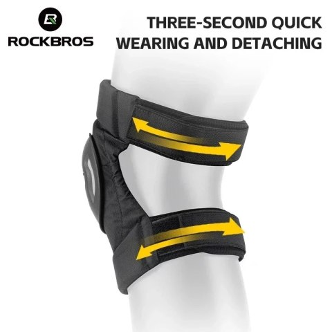 RockBros Ochraniacze na kolana Rockbros 19230003001 - czarne RockBros Ochraniacze na kolana Rockbros 19230003001 - czarne