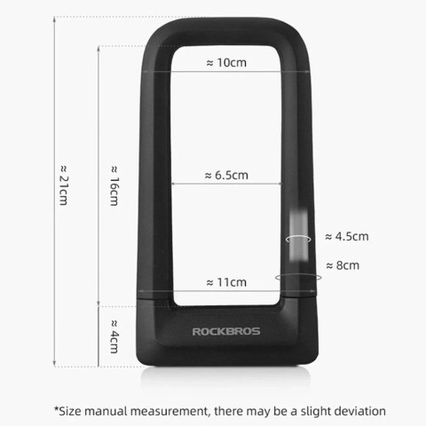RockBros Zapięcie rowerowe Rockbros RKS626 U-lock - czarne RockBros Zapięcie rowerowe Rockbros RKS626 U-lock - czarne