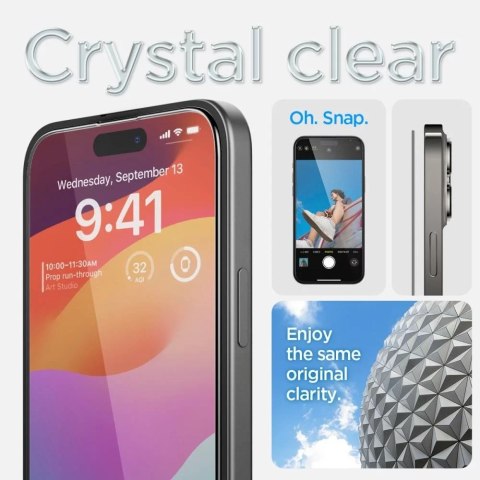 Spigen Szkło hartowane Spigen Glas.tT "Ez Fit" FC 2-pack do Apple iPhone 15 Plus / 16 PlusBlack Spigen Szkło hartowane Spigen Glas.tT "Ez Fit" FC 2-pack do Apple iPhone 15 Plus / 16 PlusBlack