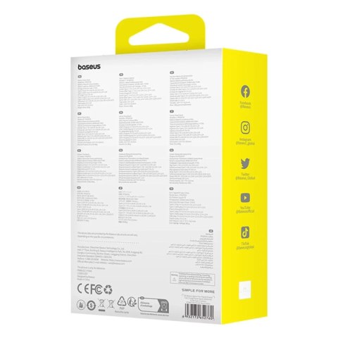Baseus Powerbank Baseus Qpow Pro+ 20000mAh 22.5W z wbudowanym kablem USB-C i wyświetlaczem - biały Baseus Powerbank Baseus Qpow Pro+ 20000mAh 22.5W z wbudowanym kablem USB-C i wyświetlaczem - biały
