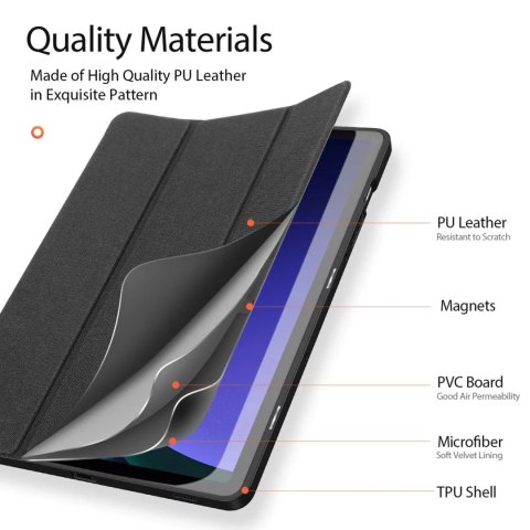 Dux Ducis Etui Dux Ducis Domo z klapką i smart sleep na Samsung Galaxy Tab S9 - czarne Dux Ducis Etui Dux Ducis Domo z klapką i smart sleep na Samsung Galaxy Tab S9 - czarne