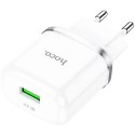 Hoco Ładowarka sieciowa HOCO USB A QC3.0 3A 18W N3 biała