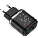 Hoco Ładowarka sieciowa HOCO USB A QC3.0 3A 18W N3 czarna