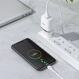Hoco Ładowarka sieciowa HOCO USB A + kabel USB A do Micro USB QC3.0 3A 18W N3 biała