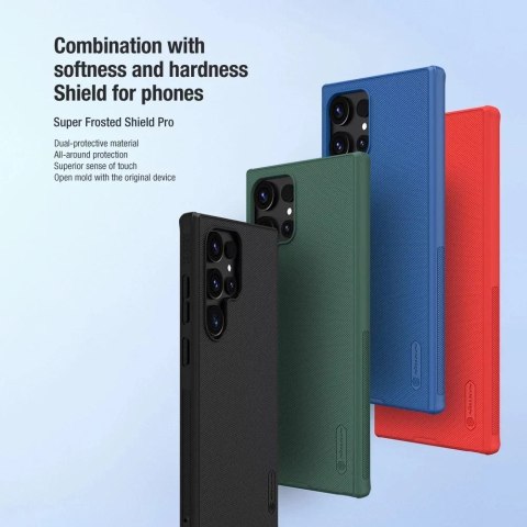 Nillkin Etui Nillkin Super Frosted Shield Pro pancerne do Samsung Galaxy S24 Ultra - czarne Nillkin Etui Nillkin Super Frosted Shield Pro pancerne do Samsung Galaxy S24 Ultra - czarne