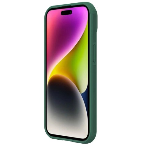 Nillkin Pancerne etui Nillkin CamShield Pro Magnetic Case do iPhone 15 z osłoną na aparat - zielony Nillkin Pancerne etui Nillkin CamShield Pro Magnetic Case do iPhone 15 z osłoną na aparat - zielony