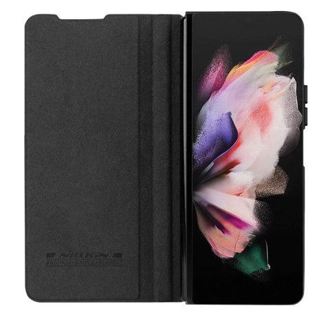 Nillkin Skórzane etui z klapką i osłoną aparatu do Samsung Galaxy Z Fold 5 Nillkin Qin Leather Pro - czarne Nillkin Skórzane etui z klapką i osłoną aparatu do Samsung Galaxy Z Fold 5 Nillkin Qin Leather Pro - czarne