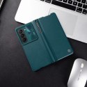 Nillkin Skórzane etui z klapką i osłoną aparatu do Samsung Galaxy Z Fold 5 Nillkin Qin Leather Pro - czarne