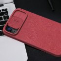 Nillkin Skórzane etui z klapką osłoną aparatu do iPhone 15 Pro Max Nillkin Qin Pro Leather - czarne