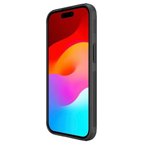 Nillkin Wzmocnione etui Nillkin Super Frosted Shield Pro do iPhone 15 - czarne Nillkin Wzmocnione etui Nillkin Super Frosted Shield Pro do iPhone 15 - czarne