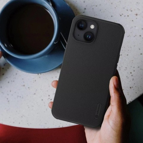 Nillkin Wzmocnione etui Nillkin Super Frosted Shield Pro do iPhone 15 - czarne Nillkin Wzmocnione etui Nillkin Super Frosted Shield Pro do iPhone 15 - czarne
