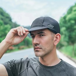 RockBros Czapka kolarska Rockbros 18230005001 z daszkiem - czarna