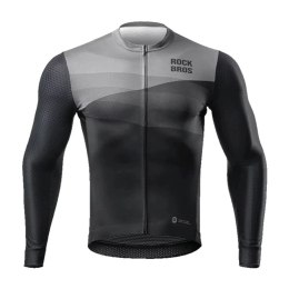 RockBros Koszulka kolarska Rockbros 15120009002 z długim rękawem wiosna/lato M - czarna