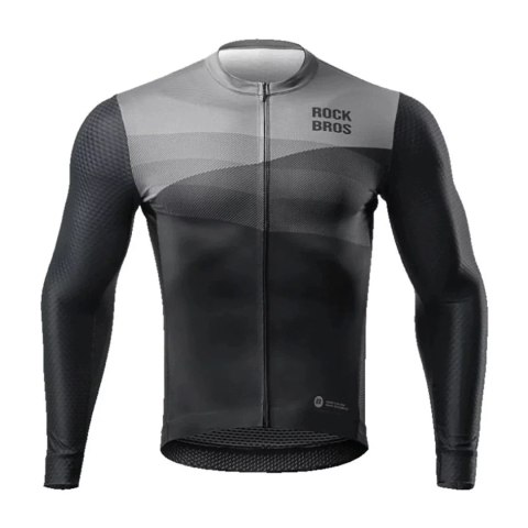 RockBros Koszulka kolarska Rockbros 15120009002 z długim rękawem wiosna/lato M - czarna RockBros Koszulka kolarska Rockbros 15120009002 z długim rękawem wiosna/lato M - czarna
