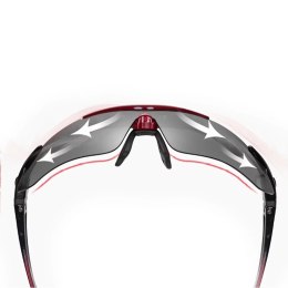 RockBros Okulary rowerowe Rockbros 10001 polaryzujące - czarno-czerwone