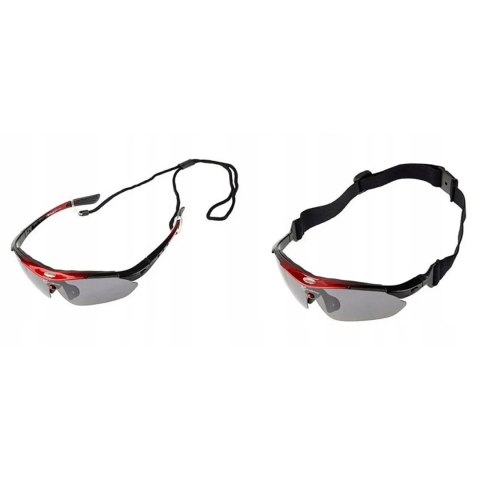 RockBros Okulary rowerowe Rockbros 10001 polaryzujące - czarno-czerwone RockBros Okulary rowerowe Rockbros 10001 polaryzujące - czarno-czerwone