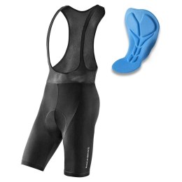 RockBros Spodenki rowerowe Rockbros RK20024XL krótkie na szelkach z wkładką XXXXL - czarne