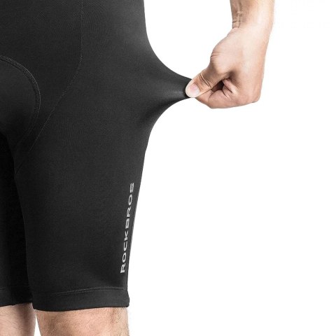 RockBros Spodenki rowerowe Rockbros RK20024XL krótkie na szelkach z wkładką XXXXL - czarne RockBros Spodenki rowerowe Rockbros RK20024XL krótkie na szelkach z wkładką XXXXL - czarne
