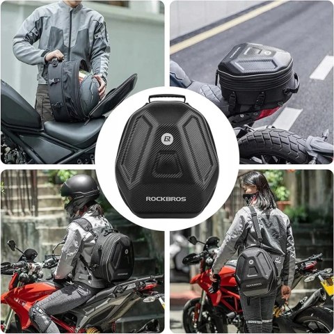 RockBros Torba Rockbros 30140026001 motocyklowa na bak 35 l - czarna RockBros Torba Rockbros 30140026001 motocyklowa na bak 35 l - czarna