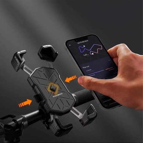RockBros Uchwyt na telefon Rockbros 25210030007 do motocyklu - czarny RockBros Uchwyt na telefon Rockbros 25210030007 do motocyklu - czarny
