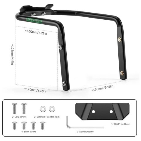 RockBros Wielofunkcyjny uchwyt Rockbros 31210013001 stabilizator torby podsiodłowej - czarny RockBros Wielofunkcyjny uchwyt Rockbros 31210013001 stabilizator torby podsiodłowej - czarny