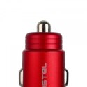 Somostel Ładowarka samochodowa Somostel SMS-A89 Quick Charge QC 3.0 30W Aluminium 2X USB Czerwony