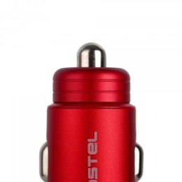 Somostel Ładowarka samochodowa Somostel SMS-A89 Quick Charge QC 3.0 30W Aluminium 2X USB Czerwony