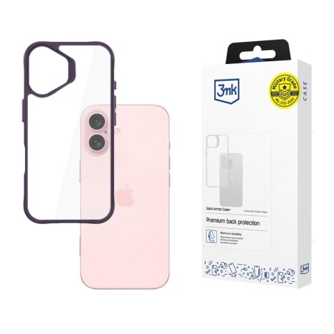 3mk Etui 3mk Satin Armor Case+ Purple do Apple iPhone 16