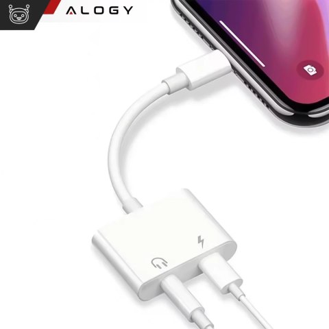 Alogy Adapter USB-C do Mini Jack 3.5mm i USB-C Kabel AUX Alogy do Apple iPhone USB-C Biały Alogy Adapter USB-C do Mini Jack 3.5mm i USB-C Kabel AUX Alogy do Apple iPhone USB-C Biały