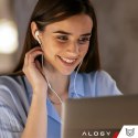 Alogy Adapter USB-C do Mini Jack 3.5mm i USB-C Kabel AUX Alogy do Apple iPhone USB-C Biały