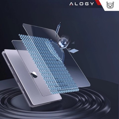 Alogy Etui do Apple Macbook Air 13.6 - M2/M3 2022/2023/2024/2025 Alogy AirGuard™ Elastyczna obudowa Matowa Przezroczysty Biały Alogy Etui do Apple Macbook Air 13.6 - M2/M3 2022/2023/2024/2025 Alogy AirGuard™ Elastyczna obudowa Matowa Przezroczysty Biały