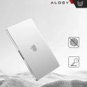 Alogy Etui do Apple Macbook Air 13.6 - M2/M3 2022/2023/2024/2025 Alogy AirGuard™ Elastyczna obudowa Matowa Przezroczysty Biały