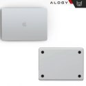 Alogy Etui do Apple Macbook Air 13.6 - M2/M3 2022/2023/2024/2025 Alogy AirGuard™ Elastyczna obudowa Matowa Przezroczysty Biały