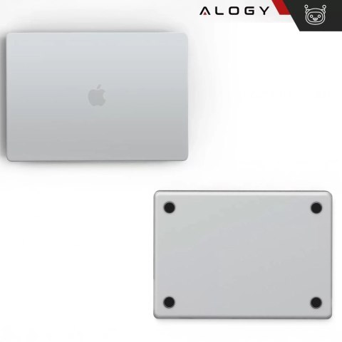 Alogy Etui do Apple Macbook Air 13.6 - M2/M3 2022/2023/2024/2025 Alogy AirGuard™ Elastyczna obudowa Matowa Przezroczysty Biały Alogy Etui do Apple Macbook Air 13.6 - M2/M3 2022/2023/2024/2025 Alogy AirGuard™ Elastyczna obudowa Matowa Przezroczysty Biały