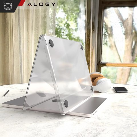 Alogy Etui do Apple Macbook Air 13.6 - M2/M3 2022/2023/2024/2025 Alogy AirGuard™ Elastyczna obudowa Matowa Przezroczysty Biały Alogy Etui do Apple Macbook Air 13.6 - M2/M3 2022/2023/2024/2025 Alogy AirGuard™ Elastyczna obudowa Matowa Przezroczysty Biały