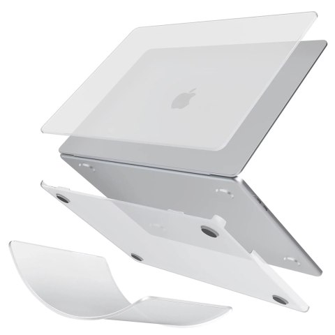 Alogy Etui do Apple Macbook Air 13.6 - M2/M3 2022/2023/2024/2025 Alogy AirGuard™ Elastyczna obudowa Matowa Przezroczysty Biały Alogy Etui do Apple Macbook Air 13.6 - M2/M3 2022/2023/2024/2025 Alogy AirGuard™ Elastyczna obudowa Matowa Przezroczysty Biały