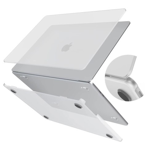 Alogy Etui do Apple Macbook Air 13.6 - M2/M3 2022/2023/2024/2025 Alogy AirGuard™ Elastyczna obudowa Matowa Przezroczysty Biały Alogy Etui do Apple Macbook Air 13.6 - M2/M3 2022/2023/2024/2025 Alogy AirGuard™ Elastyczna obudowa Matowa Przezroczysty Biały