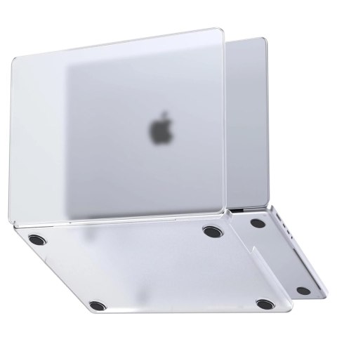 Alogy Etui do Apple Macbook Air 13.6 - M2/M3 2022/2023/2024/2025 Alogy AirGuard™ Elastyczna obudowa Matowa Przezroczysty Biały Alogy Etui do Apple Macbook Air 13.6 - M2/M3 2022/2023/2024/2025 Alogy AirGuard™ Elastyczna obudowa Matowa Przezroczysty Biały
