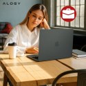 Alogy Etui do Apple Macbook Air 13.6 - M2/M3/M4 2022/2023/2024/2025 Alogy AirGuard™ Elastyczna obudowa Matowy Czarny