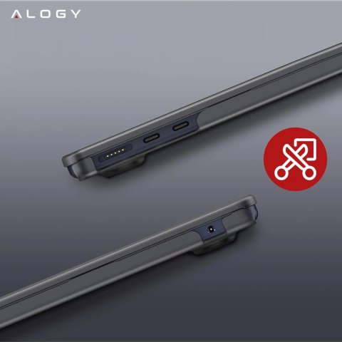 Alogy Etui do Apple Macbook Air 13.6 - M2/M3/M4 2022/2023/2024/2025 Alogy AirGuard™ Elastyczna obudowa Matowy Czarny Alogy Etui do Apple Macbook Air 13.6 - M2/M3/M4 2022/2023/2024/2025 Alogy AirGuard™ Elastyczna obudowa Matowy Czarny